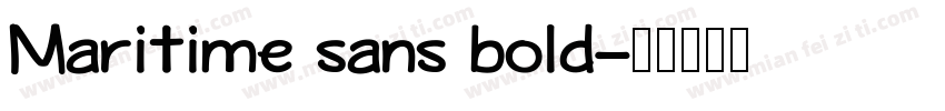 Maritime sans bold字体转换